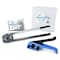 Idl Packaging Plastic Strapping Kit, 1/2 in W, 0.028 in Thick, 200 ft L, 760 lb Break BM.PSK.12.200 - alternate 1